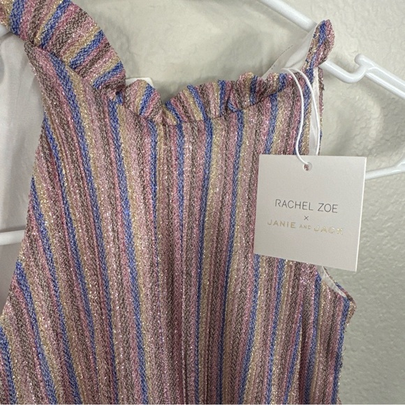 Janie&Jack X Rachel Zoe Stripe Sparkle Jumpsuit 2T - Picture 3 of 8